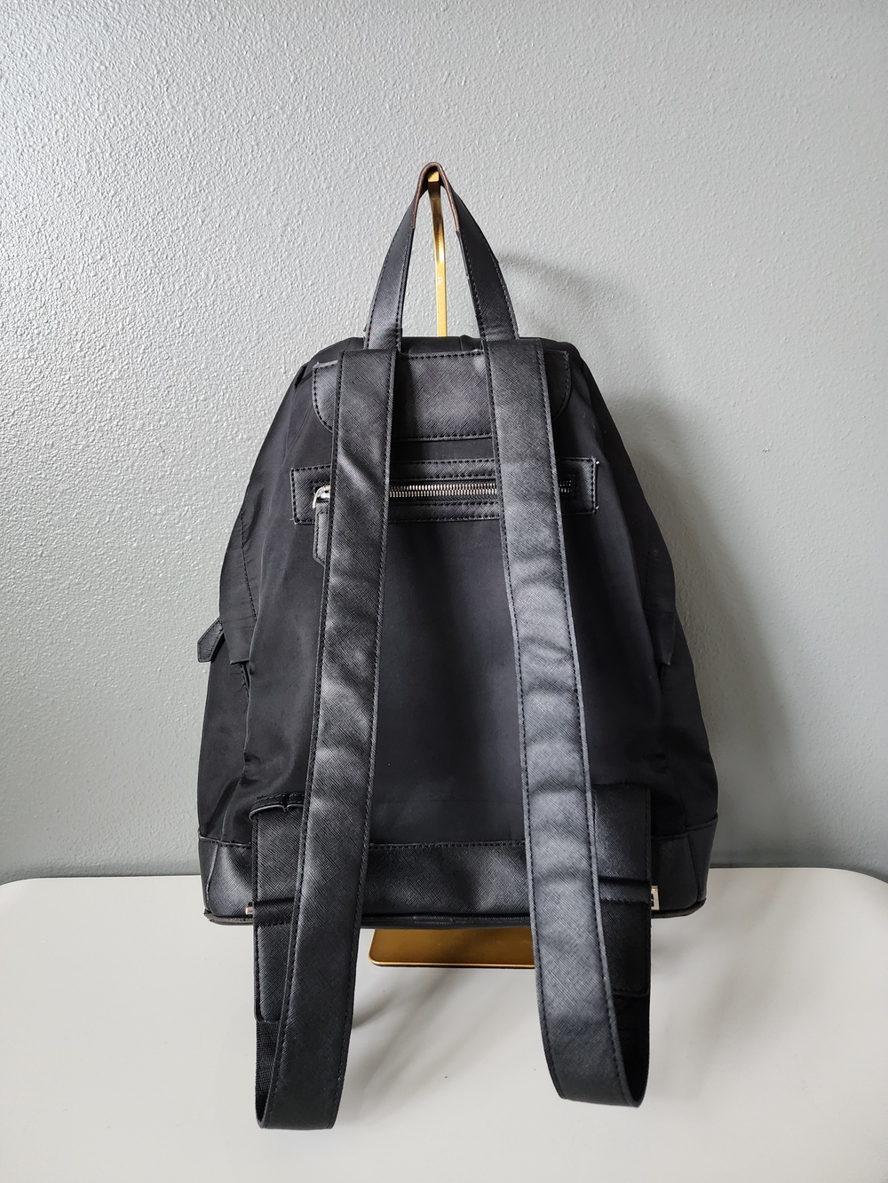 Prada Black Nylon Backpack Triangle Logo Zip Backpack Made in Italy - Picture 2 of 12